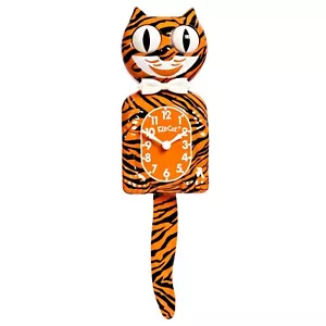 Exotic Pet Collection: Bengal Tiger Kit-Cat Klock (15.5″ high) Orange - Picture 1 of 3