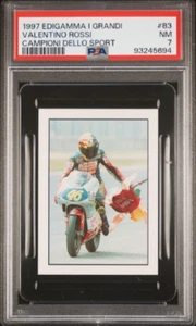 1997 Edigamma Campioni Dello Sport #83 Valentino Rossi Rookie Card RC PSA 7 GOAT - Picture 1 of 4