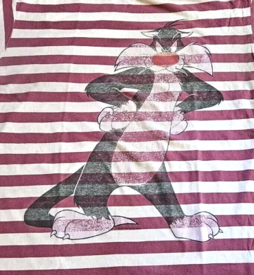 Camisa de dormir vintage años 90 Looney Tunes para mujer Sylvester OS  Foto 1 de 4