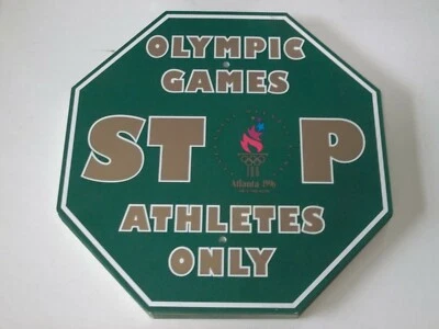 3 - Atlanta 1996 Juegos Olímpicos Atletas Solo señales de stop | Juegos Olímpicos ATL de colección Foto 1 de 2