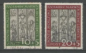 Briefmarke BUNDES Obli Nr. 025/026 - Bild 1 von 1