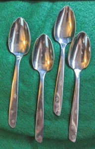 Set of 4 Night Sky Superior Stainless Steel Grapefruit Spoons USA - Picture 1 of 5