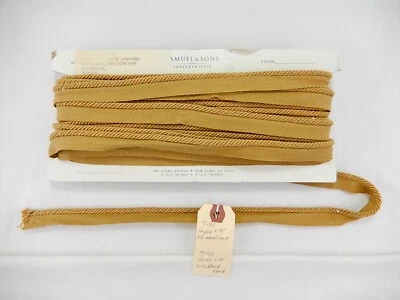 Samuel & Sons "Annecy" 1/4" cable giratorio con labios.  Caramelo.  16 yardas + 18".  T-090 Foto 1 de 4