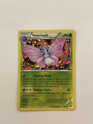 Pokemon Card XY Phantom Forces Venomoth 2/119 Reverse Holo FREE SHIPPING - Image 1 of 2