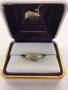 Black Hills Gold sterling silver and gold ring by Landstroms, SIZE 8, READ.. - Picture 1 of 1