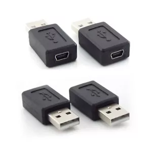 Mini USB B 5 Pins Female Jack to USB 2.0 A Male Connector Adapter for Transfer - Picture 1 of 8