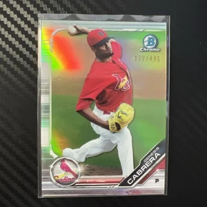 2019 Bowman Chrome Genesis Cabrera #BCP-187 Rookie RC Refractor #/499 Cardinals - Bild 1 von 2