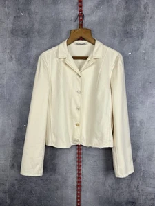 Jil Sander Women’s Beige Cashmere Blazer Size 38 - Picture 1 of 14