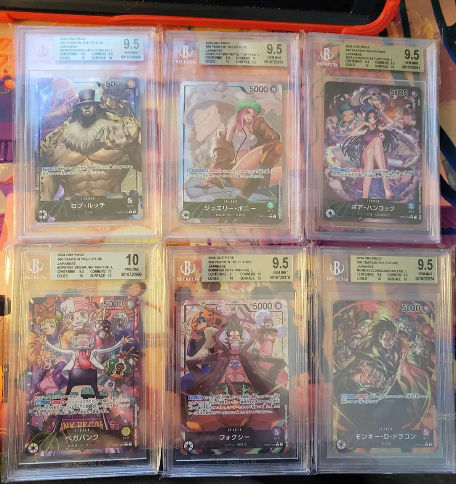 ONE PIECE 500 anos no futuro - Líderes do pacote DEUS 6 cartas classificadas! BECKETT - Imagem 1 de 2