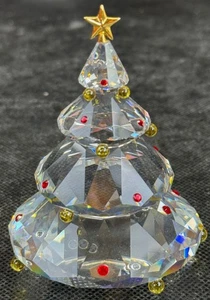 Swarovski Crystal Decorated Christmas Tree Figurine~266945~3 1/4" - Picture 1 of 3