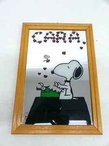 Vintage Peanuts Snoopy Wandspiegel 70er Jahre - Imagen 1 de 3