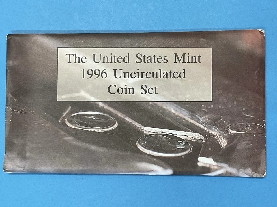 1996 US Mint Uncirculated 11-Coin P & D Set Includes the 1996-W Roosevelt Dime - Image 1 of 4