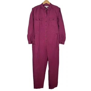 OUTERKNOWN Weinrot S.E.A. Sea Suit Jumpsuit Leinen Baumwolle Overall Größe M - Bild 1 von 16
