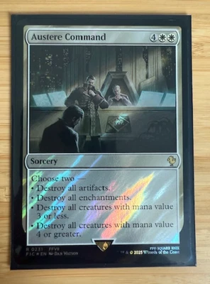 MTG: Austere Command (Surge Foil) Commander: Final Fantasy Foil NM - Image 1 of 2