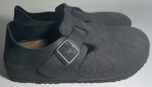 !!️Raro!!️Zuecos Birkenstock Boston - Fieltro Gris - Tacón Cerrado - Talla 40 - Imagen 1 de 11