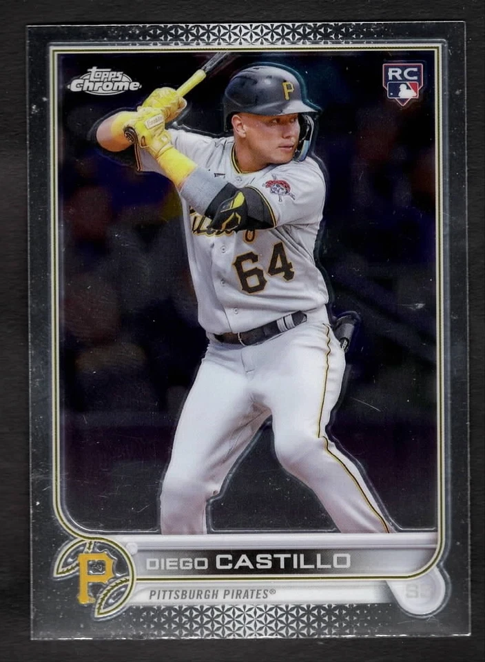 2022 Diego Castillo Topps Chrome Baseball Rookie RC Cubs USC27 - Image 1 of 2