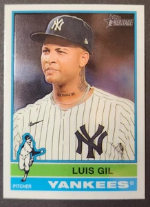 2025 Topps Heritage Luis Gil Chrome Parallel - New York Yankees #142 - Bild 1 von 2