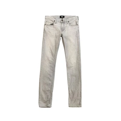 Paige Jeans Womens 29 Gray Croft Slim Straight Low Rise Stretch Denim 5 Pocket - Image 1 of 4