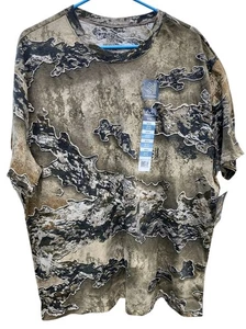 Realtree Men's Short Sleeve Camo Hunting Shirt Scent Control Tee  Men's Size XXL - Picture 1 of 4