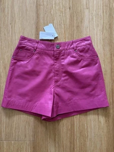 New Pink Vintage leather shorts Women's| Genuine Soft lambskin leather Hot Pant. - Picture 1 of 4