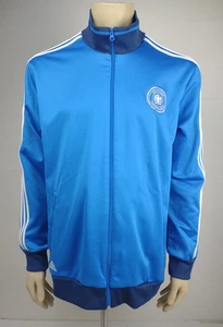 Adidas blue white Deutscher Fussball-Bund full zip track jacket mens 2XL XXL - Picture 1 of 13