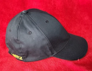 Dark Charcoal Gray HERTZ Cap / Hat Twill Strapback Yellow Piping bill - Picture 1 of 8