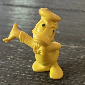 RARE Vintage Donald Duck Yellow Rubber Figure Walt Disney 2.5 " Hong Kong 1960s - Picture 1 of 13