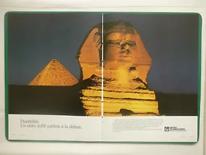4/1985 PUB PRATT & WHITNEY JT8D ENGINES EGYPTE PYRAMIDE SPHINX FRENCH AD - Bild 1 von 1