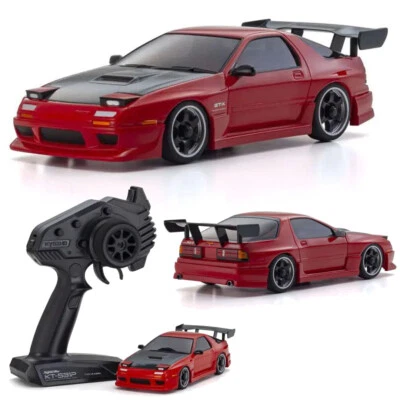 Kyosho 32646R MINI-Z AWD MAZDA SAVANNA RX-7 FC3S w/Aero Kit Hood Red Touring Car - Image 1 of 4