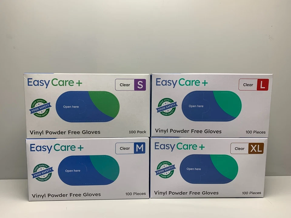 Clear Vinyl Disposable Gloves Powder Free, Latex Free - image 1 of 3