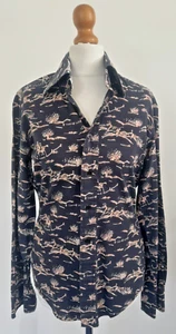 Unisex, Vintage, Rare, 1970's, Jaytex, Retro, Shirt, Neck 15inch, Equine Print - Picture 1 of 6
