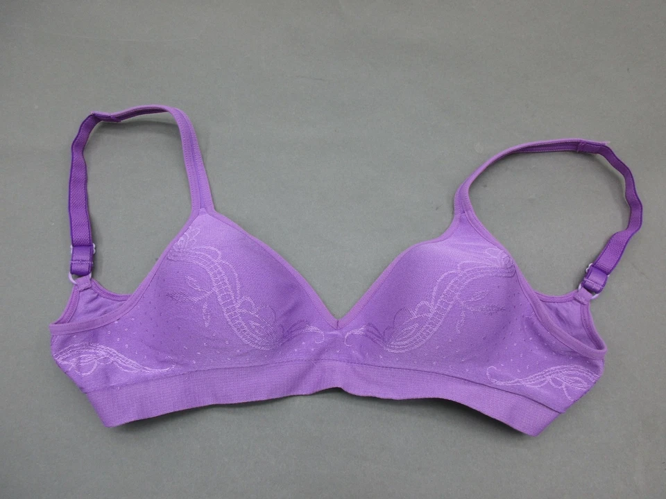 Sujetador Demi Barely There Talla XS Mujer Púrpura Inalámbrico Acolchado Cierre Trasero 3G Foto 1 de 4