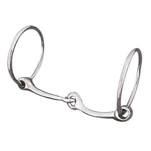 25-4754 Weaver Cuoio 6" Acciaio Inox Giunto Snaffle Draft Bit NUOVO - Foto 1 di 1