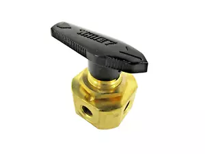 Valvola a sfera a 4 vie 1/8"" Whitey B-43YF2 ottone 1 pezzo 1/8"" FNPT - Foto 1 di 4