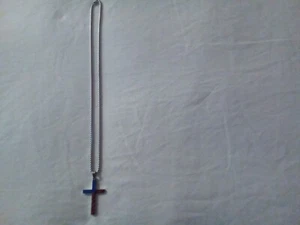 STAINLESS STEEL CROSS NECKLACE. #626 - Picture 1 of 1