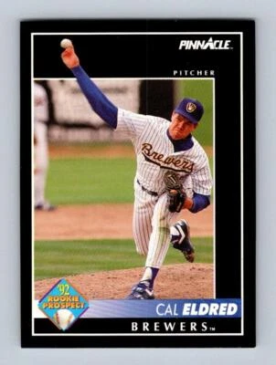 1992 Pinnacle #249 Cal Eldred Milwaukee Brewers Baseball - Image 1 of 2