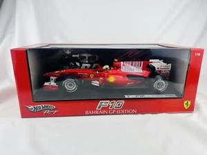 FERRARI F1 F10 F. MASSA BAHRAIN GP EDITION #7 1/18 DIE CAST BY HOT WHEELS T6288 - Picture 1 of 8