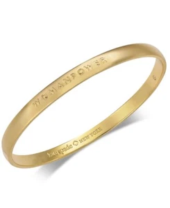 58 $ Kate Spade Woman Power GOLDFARBENER ARMREIF ARMBAND Y7 - Bild 1 von 8