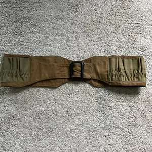VINTAGE 4” 2260 24 Shell Loop Cartridge Belt COYOTE BROWN + BLACK - Picture 1 of 16