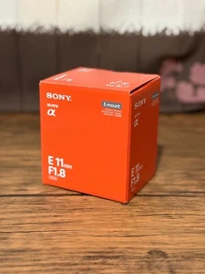 Sony E 11mm F1.8 Wide Angle Single Focal Length Lens SEL11F18 Unused - Picture 1 of 2