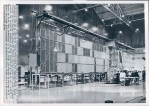 1965 Pressefoto Meteoroidendetektion Satellitenmodell Marshall Space Center AL - Bild 1 von 2
