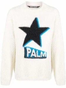 Palm Angels Rockstar knitted jumper white - Picture 1 of 7