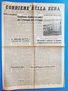Corriere de La Noche 29 Diciembre 1956 Walter Bonatti-Silvano Gheser-Monte White - Imagen 1 de 2