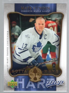* 2006-07 Upper Deck MVP - Gotta Have Hart #HH23 - MATS SUNDIN - Picture 1 of 2