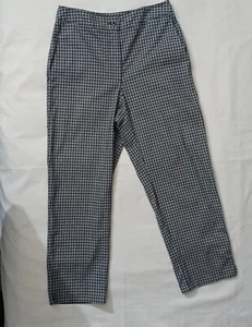 Liz Claiborne Pants Women's Size 6 Black White Checks High Rise Casual Pants EUC - Picture 1 of 8