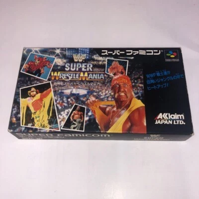 WWF Super Wrestle Mania Sports Super Famicom SFC SNEC Wrestling NTSC-J (Japan) - Image 1 of 4