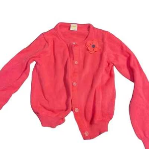 Gymboree Pink Cardigan with Flower. Size S (5-6) - Picture 1 of 3
