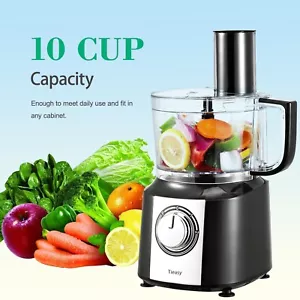 5 in 1 Multifunctional Food Processor 10 Cup Kitchen Food Chopper 600 W Blender - Picture 1 of 14