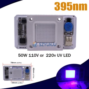 50W UV 395nm 110V 220V High Power led chip built-in driver Ultra viole LED - Picture 1 of 12
