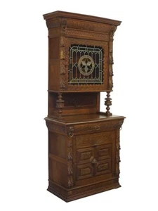 Buffet Buffetschrank Küchenschrank Gründerzeit um 1880 Eiche B: 103 cm (10865) - Bild 1 von 10